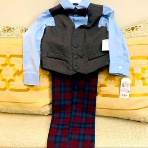 NWT Boys 3-pc w/ bow tie